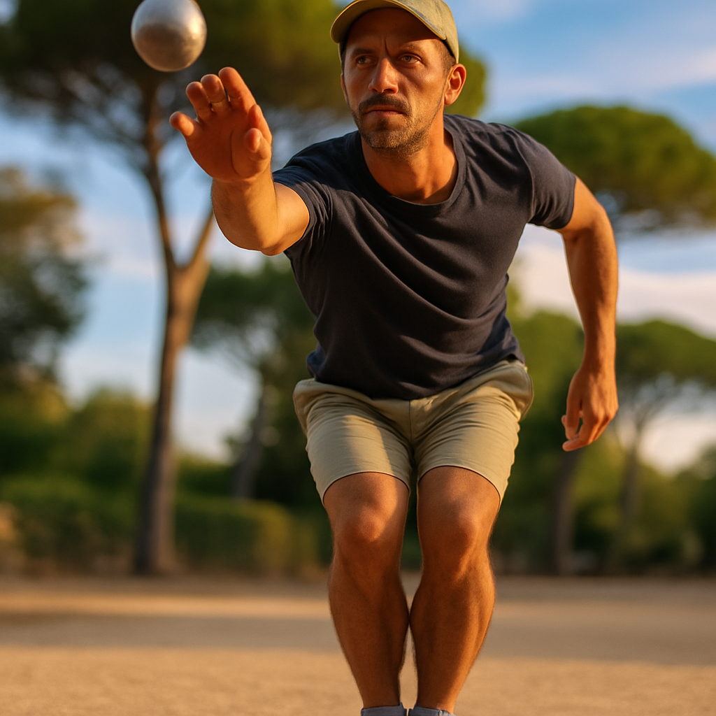 Joueur en pleine action