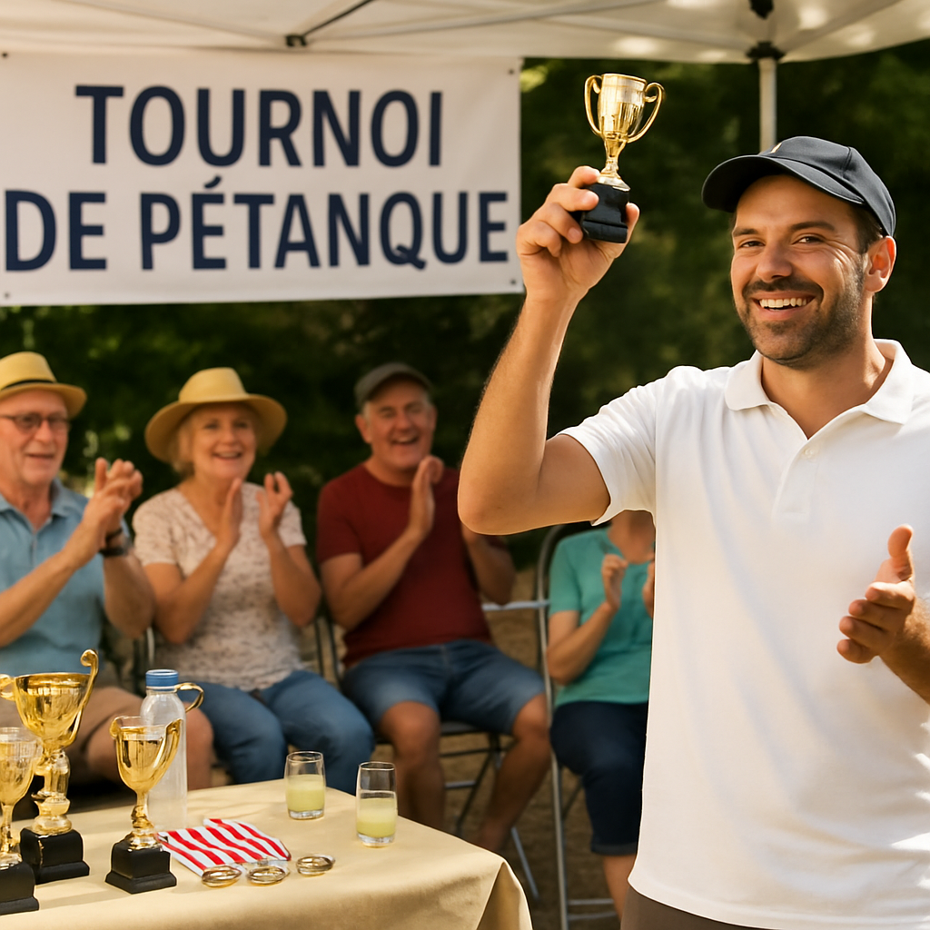 Remise de trophée lors d'un tournoi